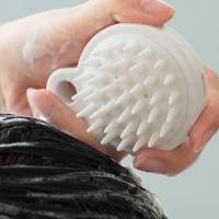 ราคา หวีแชมพูนวดซิลิโคนยางนุ่มสีขาว/กระตุ้นและช่วยลดการหลุดร่วงของเส้นผม Vinhwatch (42513530452)