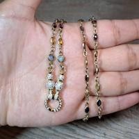 ราคา สร้อยคอเงินแท้ชุบทองประดับพลอยนพเก้า (26454387756)