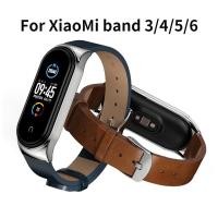 ราคา สายนาฬิกาข้อมือ สายหนังวัวแท้ แบบเปลี่ยน สําหรับ Xiaomi Mi Band 6 5 Mi Band 4 Mi Band 3 Xiaomi Mi 6 (25830148978)