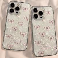 ราคา สําหรับ เคสไอโฟน11 รูปแบบโบว์ เคสโทรศัพท์ For iPhone 11 12 13 14 16 15 Pro Max X 7P 8P XS Max XR 15PLUS เคส เคสไอโฟนสวยๆ (24139847992)