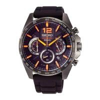 ราคา SEIKO นาฬิกาข้อมือผู้ชาย สายยาง รุ่น SSB351P1, SSB351P1- สีดำ (2698563629)
