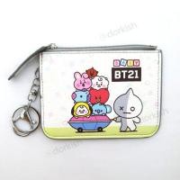 ราคา Baby BT21 BTS Tata Van RJ Chimmy Cooky Shooky Mang Koya Ezlink Card Pass Holder กระเป๋าใส่เหรียญ Key Ring (29687961717)