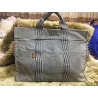 ราคา กระเป๋าผ้าทรงชอปปิ้งใบใหญ่ คล้ายกระเป๋าHermès งานแฟชั่น#มือ2 (3717247051)