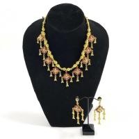 ราคา Vintage jewelry เครื่องประดับชุดไทย สร้อยคอต่างหู สร้อยสีทอง สร้อยคอชุดไทย ต่างหูหนีบ (40114518930)
