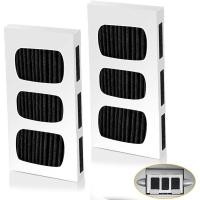 ราคา ไส้กรองอากาศตู้เย็น, 2 แพ็ค Pure Air Ultra II ไส้กรองอากาศตู้เย็น ไส้กรองถ่านกัมมันต์พร้อมการเปลี่ยนเทคโนโลยีคาร์บอนสําหรับ Frigidaire PAULTRA2, Pure Air Ultra 2 ถึง Ab (46401884923)