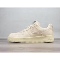 ราคา ♞,♘รองเท้าผู้ชายและผู้หญิง Stussy x Air Force 1 AF1 '07 สีดำเท่ห์ LOW TOP Off-White Air Sole รองเท้ (29534373606)