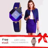 ราคา Poca Watch KEZZI Watch สายหนัง นาฬิกาข้อมือผู้หญิง ตัวเรือนทอง สายหนัง ราคาถูก ฝั่งเพชร (512506632)