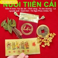 ราคา เล่ห์ดวงชุด 6 ชิ้น ห้า เคล็ดลับเลี้ยงเงิน - ถุงกํามะหยี่ เหรียญนําโชคห้าเม็ด เปลือกอบเชย เคล็ดลับโชคลาภ พร้อมตรัสรู้ ชลฟ8103 (46851703743)