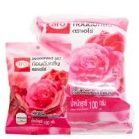 ราคา เอโร่ ก้อนดับกลิ่น กลิ่นกุหลาบ 100 กรัม x 3 ชิ้น (41208352657)