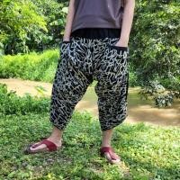 ราคา SAMURAI PANTS กางเกงผ้าฝ้ายทรงซามูไร (26560092514)