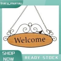 ราคา tracy_murray ป้ายประตูยินดีต้อนรับตกแต่งไม้แขวนป้ายบ้านโล่สวนบาร์คาเฟ่ร้านค้าหน้าร้านประตูด้านหน้าแขวนผนังตกแต่ง (28376461453)