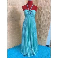 ราคา ชุดราตรีกระโปรงยาว สีฟ้าเขียว B73 (8567163094)