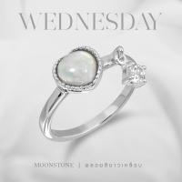 ราคา Mizuchol-แหวนเสริมดวงความรักสำหรับคนวันพุธ Darling ring พลอย Moonstone (RD) (25987997044)