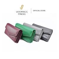 ราคา Udomagg&Findig อุดมเอก ฟินดิจ กระเป๋าสตางค์หนังแท้ใบยาว3พับสูง10ยาว18cm. รหัส QB692 (24614438381)
