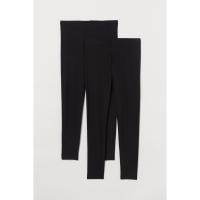 ราคา H&M(เอชแอนด์เอ็ม) H&M+ เลกกิ้งผ้ายืดแพ็ค 2 ตัว ผู้หญิง 0817777_1 (28936557654)