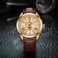 ราคา หรูหราในราคาเบาๆนาฬิกาข้อมือชาย กันน้ำ naviforce watch แท้ รุ่นNF9108-RGRG สายหนัง ของแท้100% (3703474589)