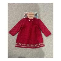 ราคา เดรสแขนยาวลายคริสมาสต์ของเด็กมือสอง (สีแดง) Size 70 งานป้ายของแท้ ✨% สภาพ 90% (40023524970)