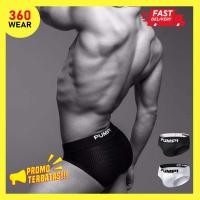 ราคา ชุดชั้นในชาย PUMP Mesh Triangle Briefs (19686368611)