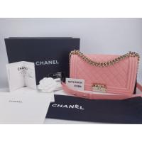 ราคา RARE!! USED LIKE NEW! CHANEL BOY 10 PINK CAVIAR GHW (20071341835)