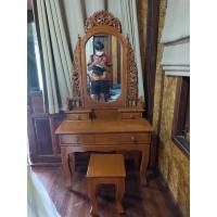 ราคา ชุดโต๊ะเครื่องแป้งไม้สัก ส่งฟรี‼️(ยกเว้นภาคใต้มีค่าจัดส่งเพิ่มเติม300 บาท) (6117677056)