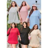 ราคา เสื้อคอกลมตัวยาว ตอกเพชรแต่งตาข่าย สวยหรูดูดี ใส่สบาย เสื้อผ้าสาวอวบอ้วน พลัสไซส์ ไซส์ใหญ่ (27337315842)