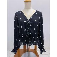 ราคา No.. 37 เสื้อผู้หญิงสีดำผ้าชีฟอง สภาพสวยแบรนด์H&M (40276038214)