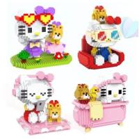ราคา เลโก้ ตัวต่อ นาโน Nanoblock Microblock นาโน ไมโคร บล็อก Hello Kitty คิตตี้ HC magic 9070 - 9073 (5914080463)