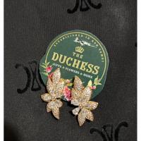 ราคา Earrings flower, zircon (40275378685)