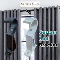 ราคา [1PC SINGLE BRACKET] Curtain & Co. Roman Curtain Rod Wall Bracket Holder Pemegaang Tira Langsir Pendakap Batang Langsir (28987027194)