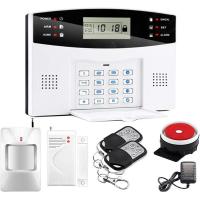 ราคา ไร้สาย LCD GSM SMS Burglar Fire Alarm System Auto Dialer Home Security ปลอดภัย (24993730345)