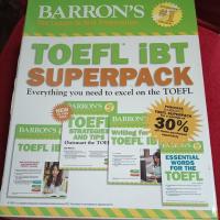 ราคา BARRON'S TOEFL IBT SUPERPACK ขายพร้อมกล่องสภาพดีไม่มีรอยเขียน (28591354464)
