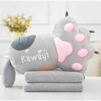 ราคา Kl Stock-Cat Paw 3 in 1 หมอนผ้าห่ม (23043319252)