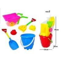 ราคา ของเล่นมาแรงชุดเล่นทรายพร้อมอุปกรณ์ตักทราย ตักทราย รถตักทราย ชุดตักทราย 810 (24904338251)