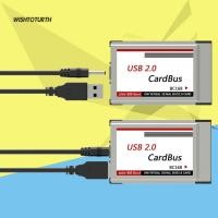 ราคา ☼WT Laptop PCMCIA to USB 2.0 CardBus Converter 2 Ports PCI Express Card Adapter (2236075721)