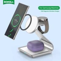 ราคา Bonola Metal 3 in 1 Wireless Charger Desk Stand Up Wireless Fast Charging (26778772181)