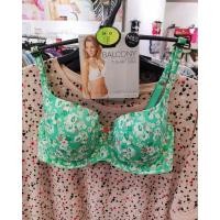 ราคา M&S Marks & Spencer Lingerie Green Floral ระเบียง Underwired T-Shirt Bra / Underwire (2930625603)