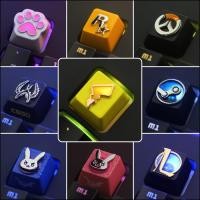 ราคา 【Keycap】ปุ่มกดคีย์บอร์ด โลหะผสม ลายเกม LOL DVA OW EVA Pikachu Superheroes Spider-Man Iron Man เหมาะกับของขวัญ (13076036520)