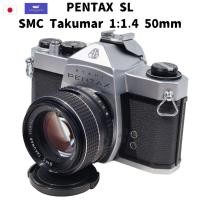 ราคา PENTAX SL Silver SLR Film camera + SMC Takumar 1:1.4 50mm MF From Japan (40365272033)