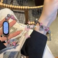 ราคา โลหะเดี่ยวสําหรับ Xiaomi MI band 7 6 5 4 Pandora Smartwatch สร้อยข้อมือ Xiaomi MI 8 สายสมาร์ทสําหรับ MI 5 band5 (27151528582)