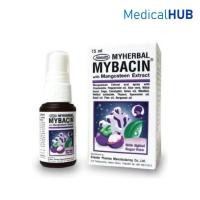 ราคา Myherbal Mybacin Oral Spray With Mangosteen มายบาซิน สเปรย์บรรเทาอาการไอระงับกลิ่นปาก ขนาด15ml 01094 (889337439)
