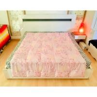 ราคา ผ้านวมขนเป็ด หรือไส้ผ้านวมขนเป็ด (ขนเป็ดละเอียด) ขนาด 5ฟุต สีชมพูลายดอกวินเทจ ยี่ห้อ Le Somme มือสองสภาพดี เกาหลีแท้ (28520114769)
