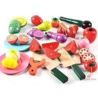 ราคา AP Wooden Toys ของเล่นไม้ ชุดผักผลไม้ พร้อมถัง (16 ชิ้น) B (6912462824)