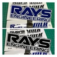 ราคา สติ๊กเกอร์ล้อ TE37 (1ชุดติดได้4ล้อ) เคลือบเงาUVแท้ คุณภาพเกรดพรีเมี่ยม RAYS VOLK TE37 (22663681725)