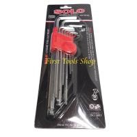 ราคา SOLO ประแจตัวแอล ประแจหกเหลี่ยม กุญแจหกเหลี่ยม หัวบอล ประแจท๊อกซ์ HEXAGON KEY WRENCH SET (3259873064)