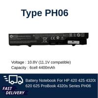 ราคา แบตเตอรี่โน๊ตบุ๊ค HP Probook 4320 Series HP 420 425 4320t 620 625 ProBook 4320s 4321S 4325s PH06 ของใหม่ 100% ส่งฟรี (29950967765)