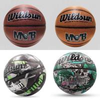 ราคา กีฬาบาสเก็ตบอลต้นฉบับยางธรรมชาติ Wildsun (29493781898)