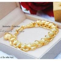 ราคา สร้อยข้อมือ งานหุ้มทอง 5 ไมครอน ลวดลายสวยหรูน่ารัก (4715686108)