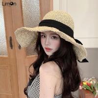 ราคา หมวกฟางปีกกว้าง ป้องกันแดด แบบผูกเชือก สามารถพับได้ เหมาะกับเดินชายหาด แฟชั่นฤดูร้อน สไตล์ญี่ปุ่น สําหรับผู้หญิง (24414272461)