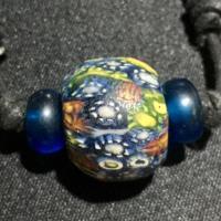 ราคา สร้อยคอจี้ลูกปัดแอนทีคประกบลูกปัดไพลินดิสโบราณทวารวดี จัดเซทสวยโทนสีตัดเด่น ขนาดเม็ดกลาง18มิล ดิสหนา5มิล (1539972930)