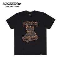ราคา เสื้อยืดพิมพ์ลายหมีแคลิฟอร์เนีย สไตล์อเมริกันเรโทร MACBETH ผ้าฝ้ายแท้ระบายอากาศ (42861976015)